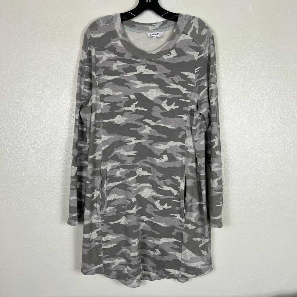 Athleta Camouflage Balance Printed Dress XL - image 1