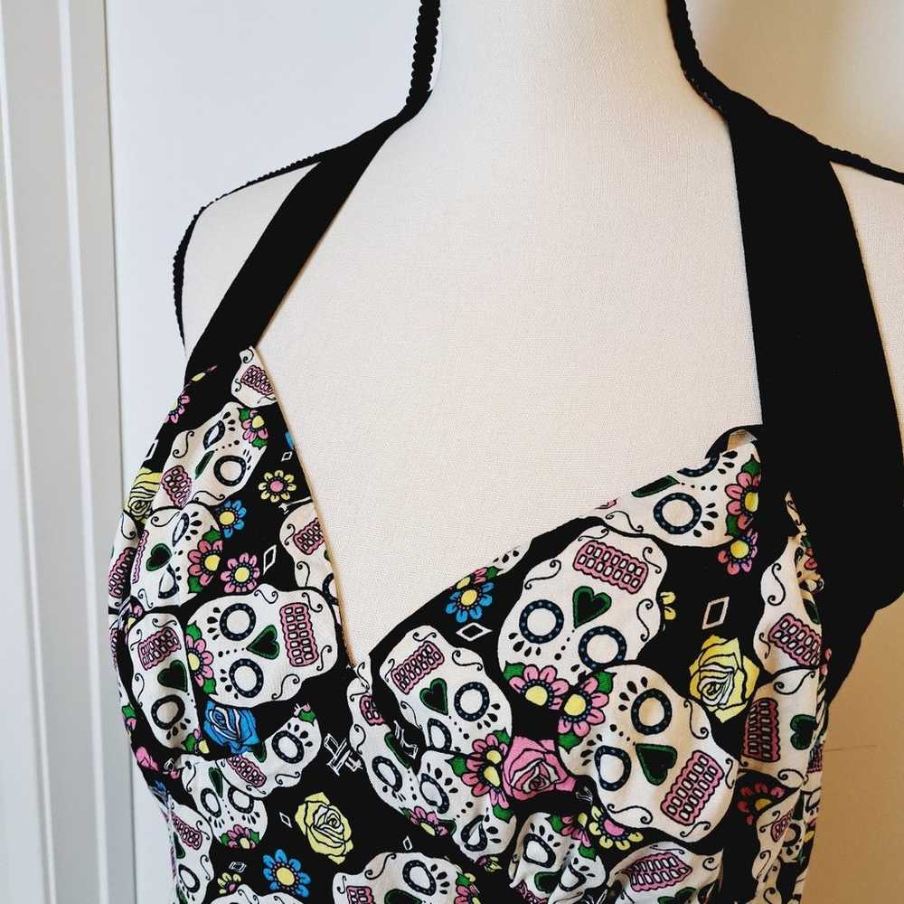 He'll bunny dress medium skulls halter - image 5