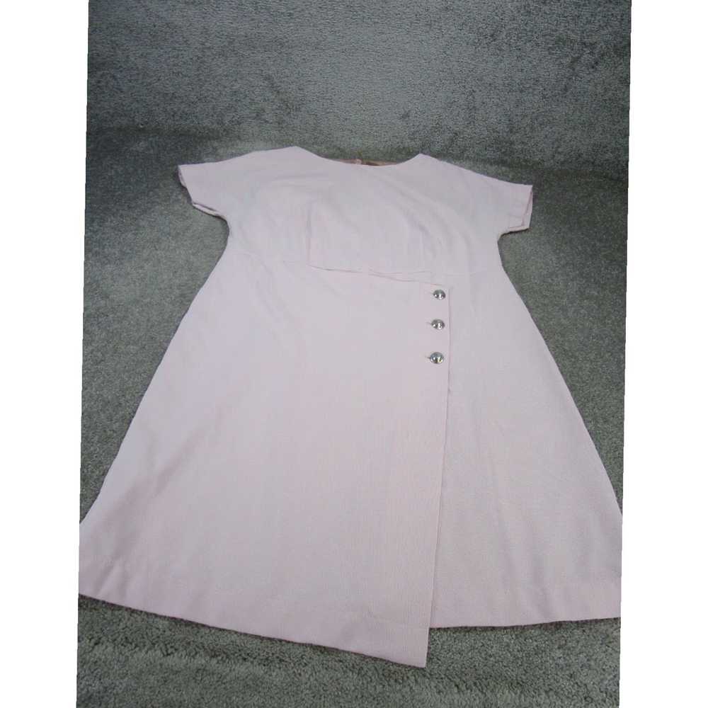 Vintage Pink Datera Short Sleeve Casual Shift Dre… - image 1