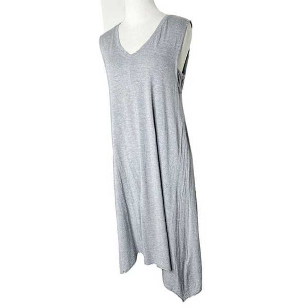 Artisan NY Gray V-Neck Dress Size Small - image 4