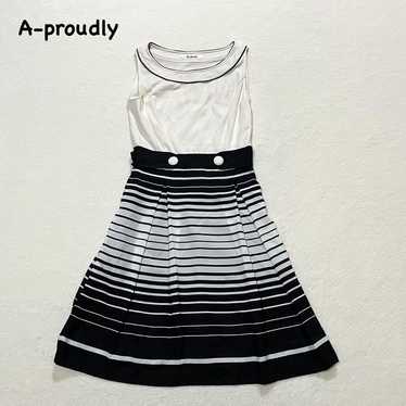 t1198 【Aploudly】 Sleeveless Dress Casual - image 1