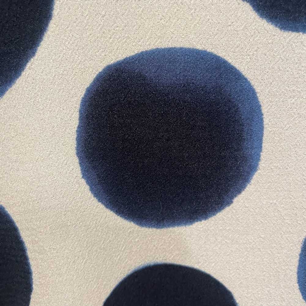 Bryn Walker dress blue white L polka dot oversize… - image 3