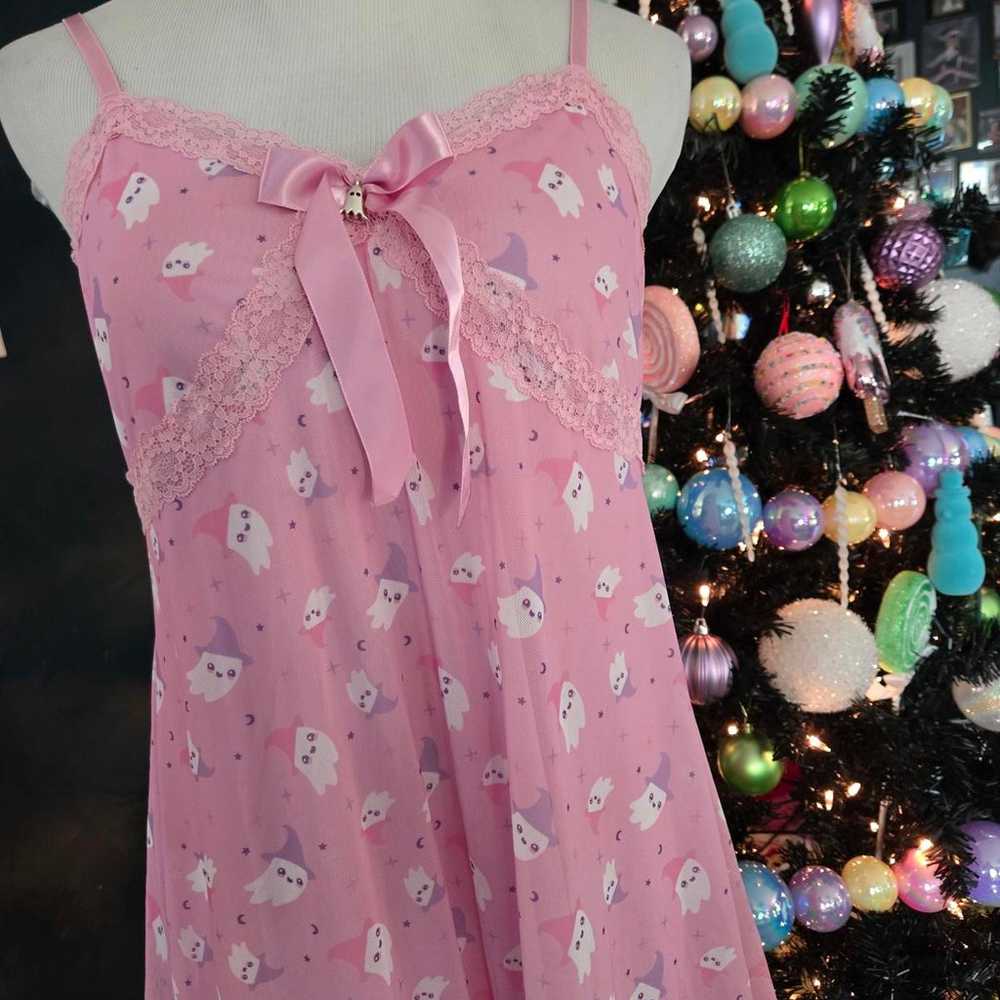 Sweet society pastel goth ghostie dress NWOT - image 3