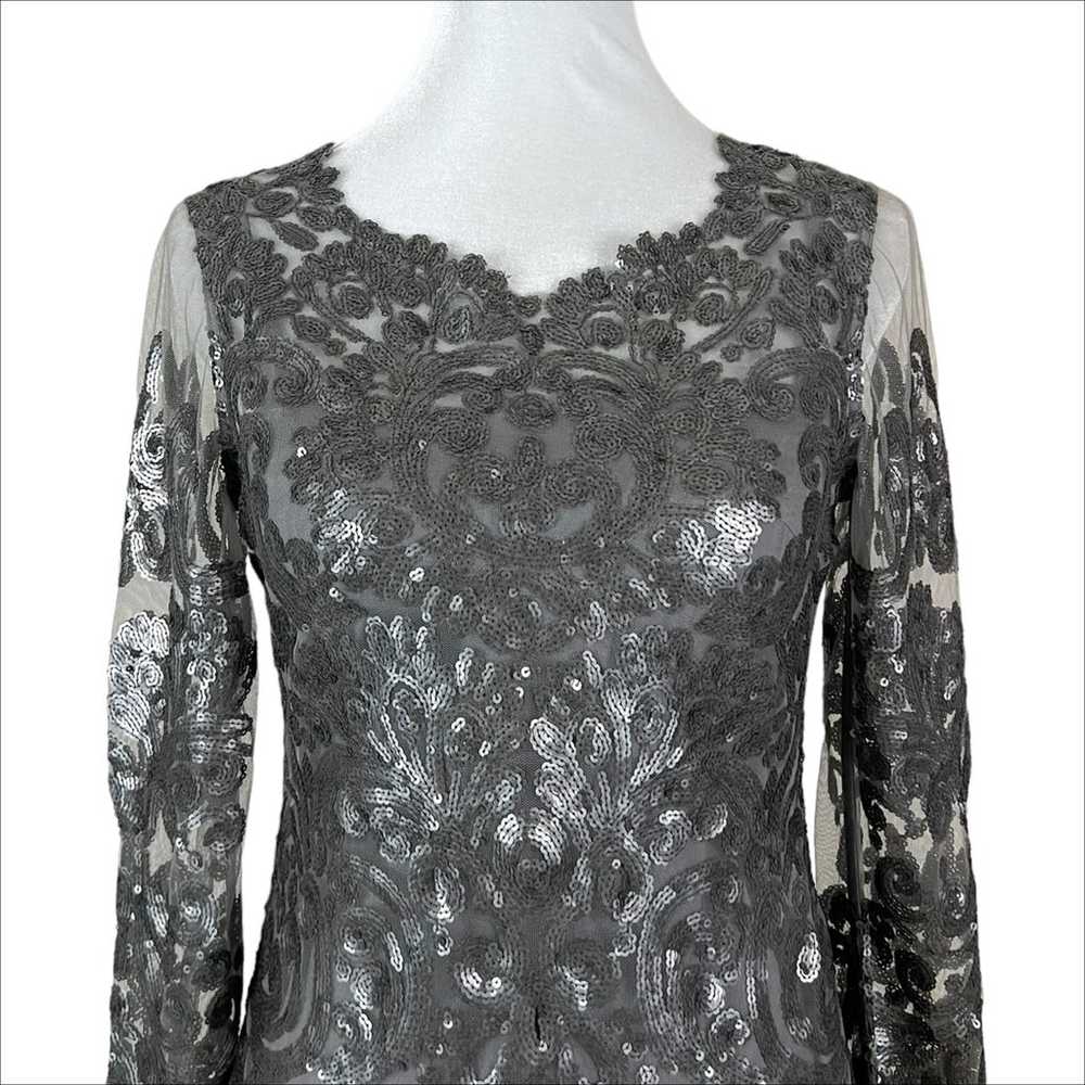 Yoana Baraschi Blue Beau Rivage Silver Sequin Coc… - image 5