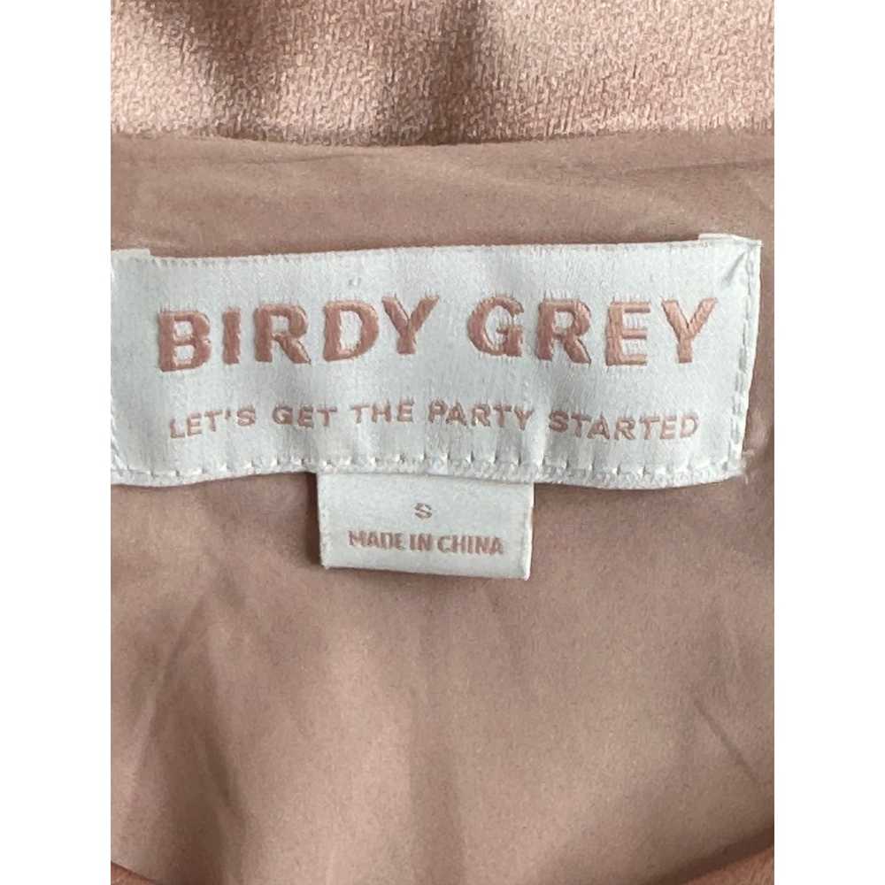 Birdy Grey Satin Slip Dress Pink Rose Gold Midi A… - image 3