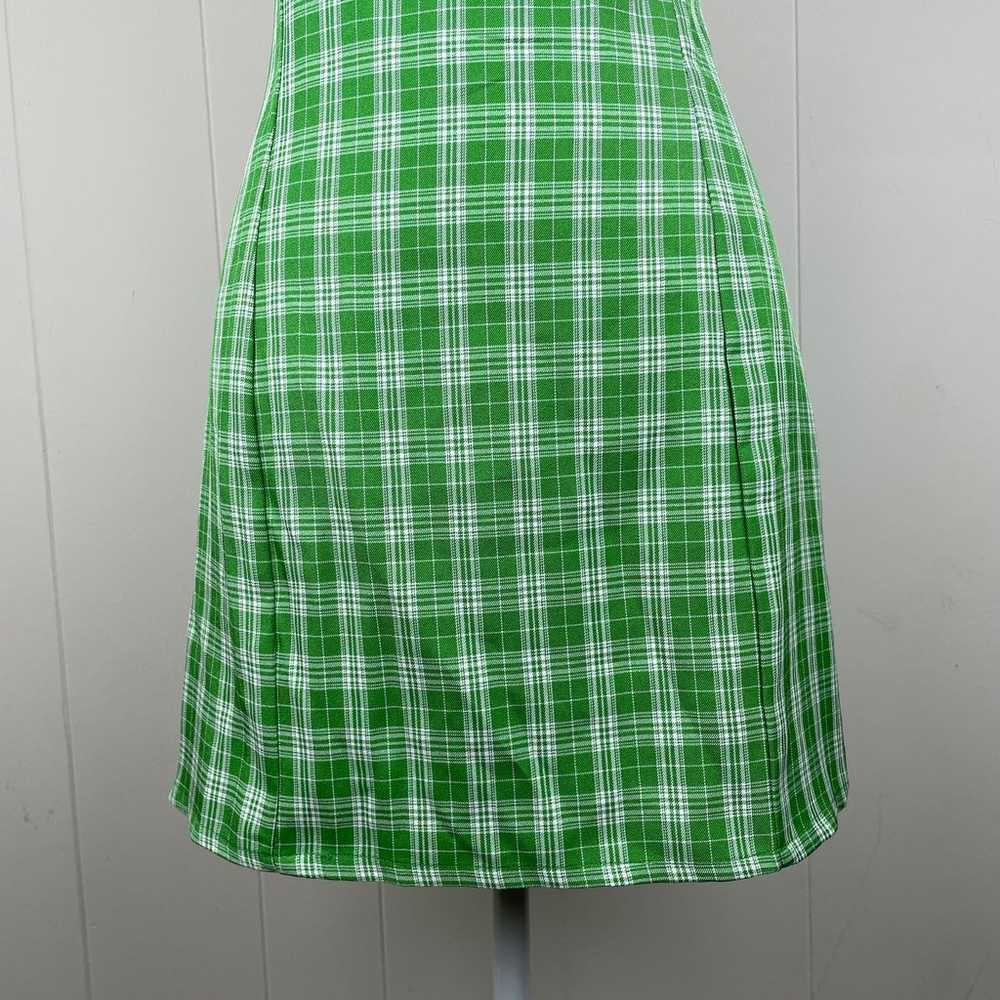 Lulus Plaid To Be Here Green Plaid Lace-Up Backle… - image 7