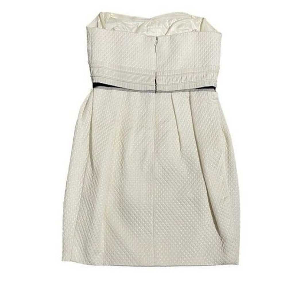 BCBGMaxazria Cream EWoven Empire Waist CNN6E598 s… - image 5