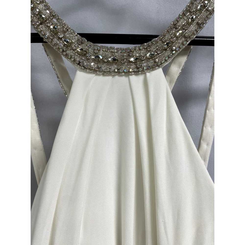 GIGI BY LA FEMME 24199 Beaded Neck Prom Dress Whi… - image 5