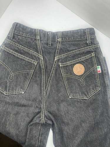 Vintage MOSCHINO JEANS ショルダーバッグ y2k パンク vintage 90s MOSCHINO denim mini skirt. monogram zippe… - Gem