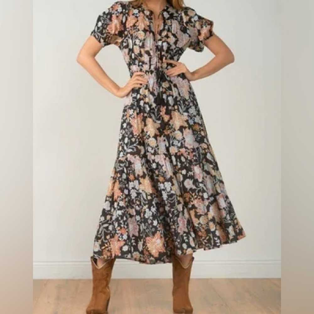 Elan Violetta Botanical Floral Print Maxi Dress - image 3