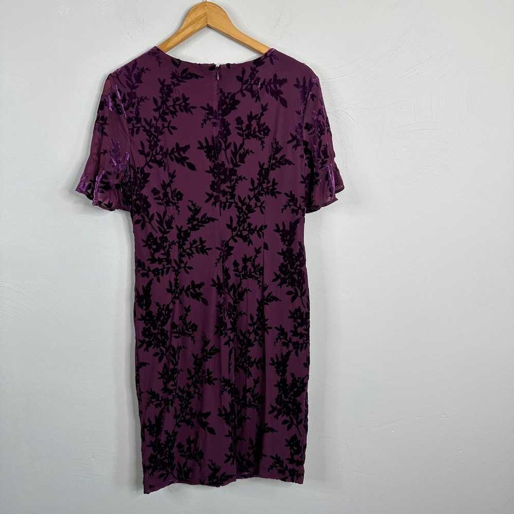 Calvin Klein Purple Velvet Burnout Flutter Sleeve… - image 8