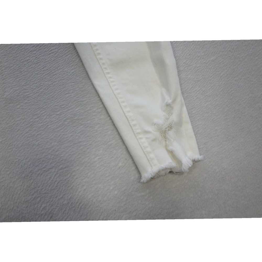 Vintage White Stretch Skinny Mid Rise Jeans for W… - image 2