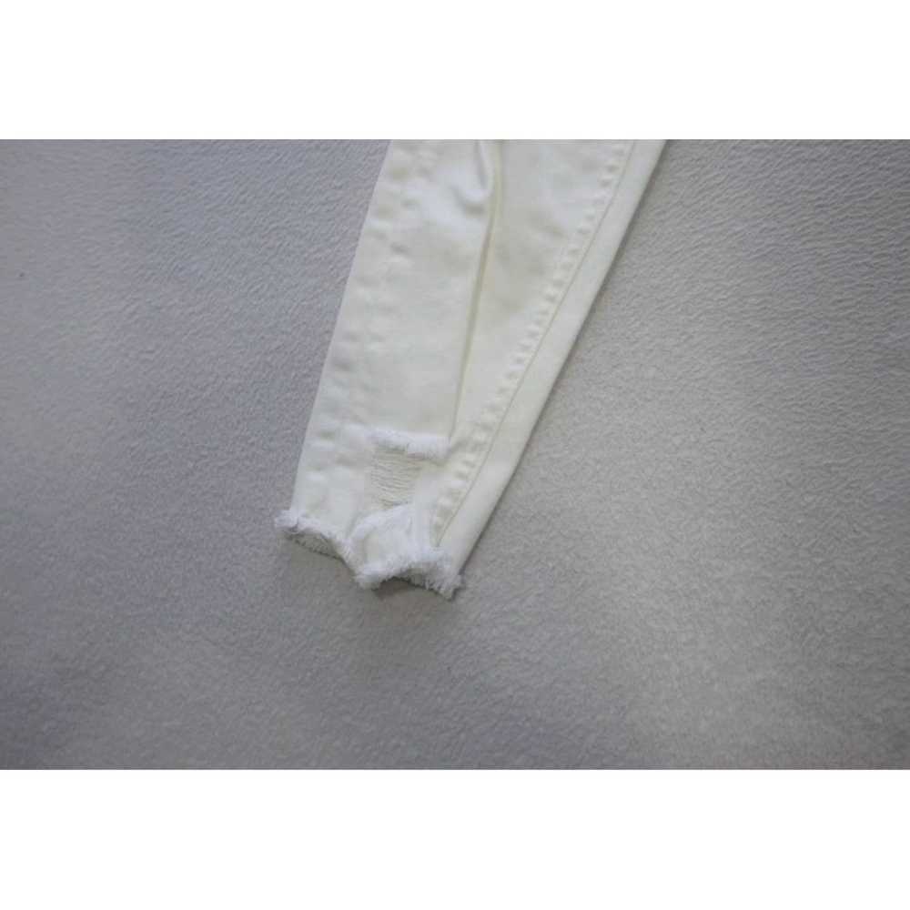 Vintage White Stretch Skinny Mid Rise Jeans for W… - image 3