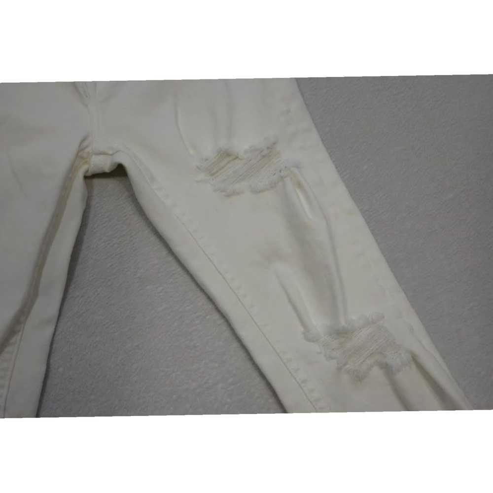 Vintage White Stretch Skinny Mid Rise Jeans for W… - image 5