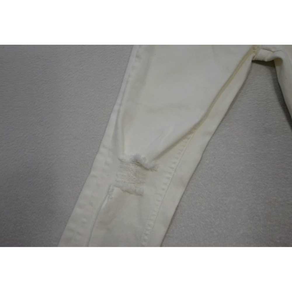 Vintage White Stretch Skinny Mid Rise Jeans for W… - image 6