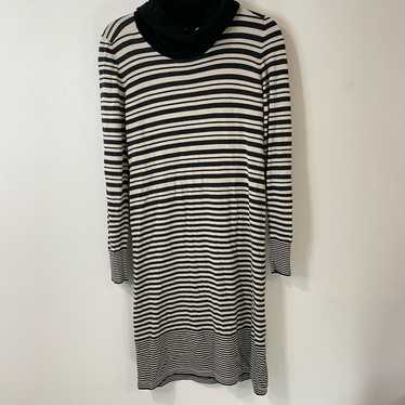 MaxMara Weekend Striped Midi Knitted Dress Black … - image 1