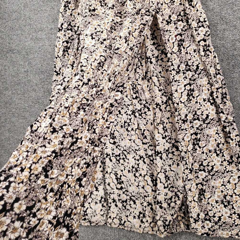 Vintage Womens Beige Maxi Skirt M Medium Floral F… - image 3