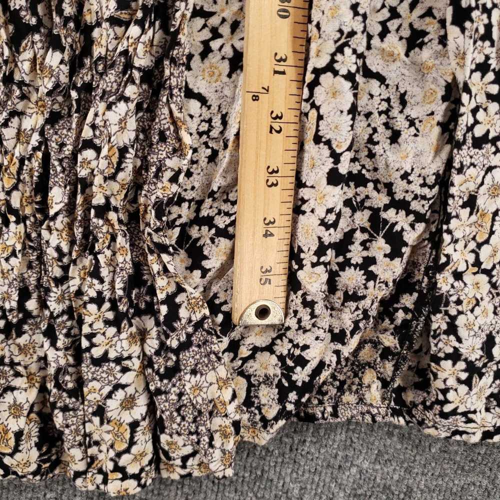 Vintage Womens Beige Maxi Skirt M Medium Floral F… - image 5