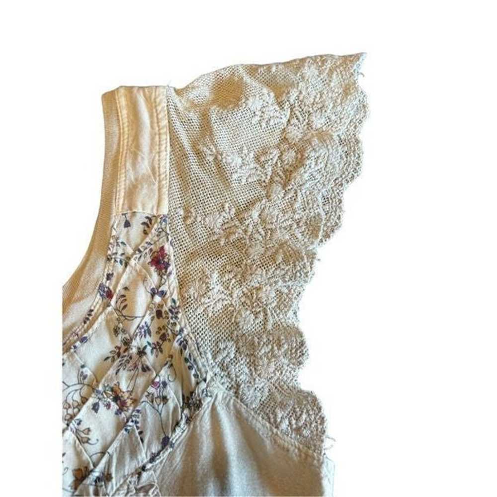 Sacred threads Large neutral Boho Bohemian lace r… - image 5