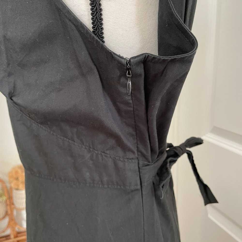 J.  Crew Women’s Black Cotton Sleeveless Dress V-… - image 4