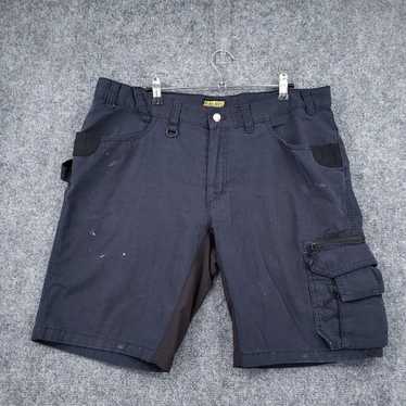 Vintage Mens 36 Inch Blue Service Cargo Shorts Ri… - image 1