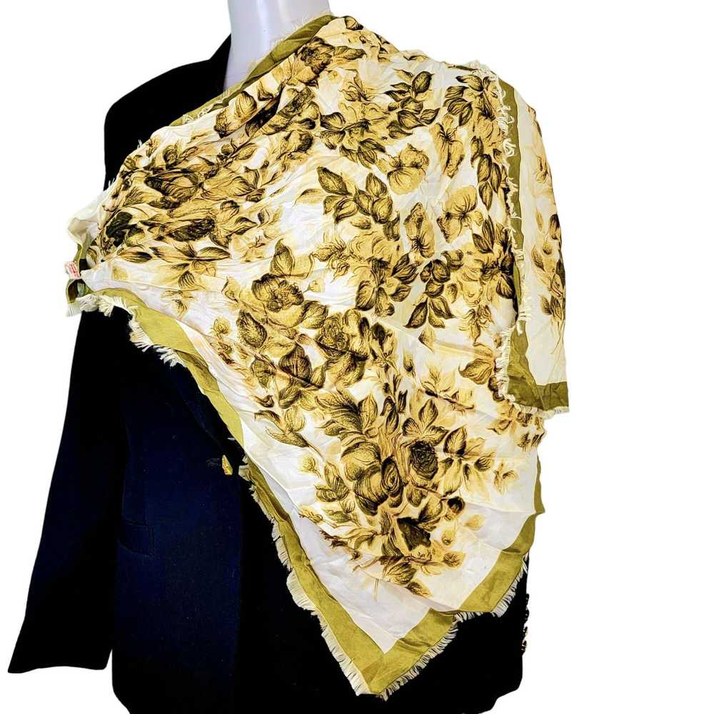 Vintage Vintage 70s Floral Scarf Women Accessorie… - image 6