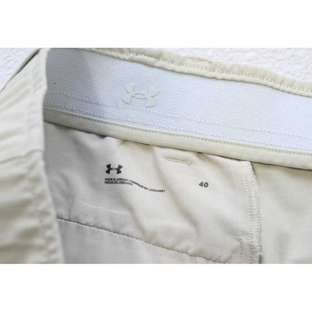 Under Armour HeatGear Loose Fit Beige Flat Front … - image 5