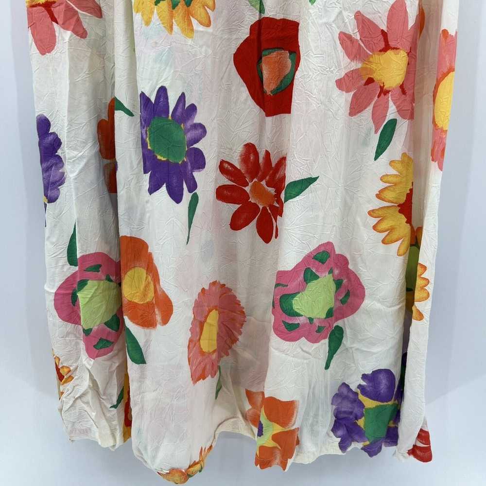 Vintage Jams World Floral Hawaiian Midi Dress Cri… - image 4