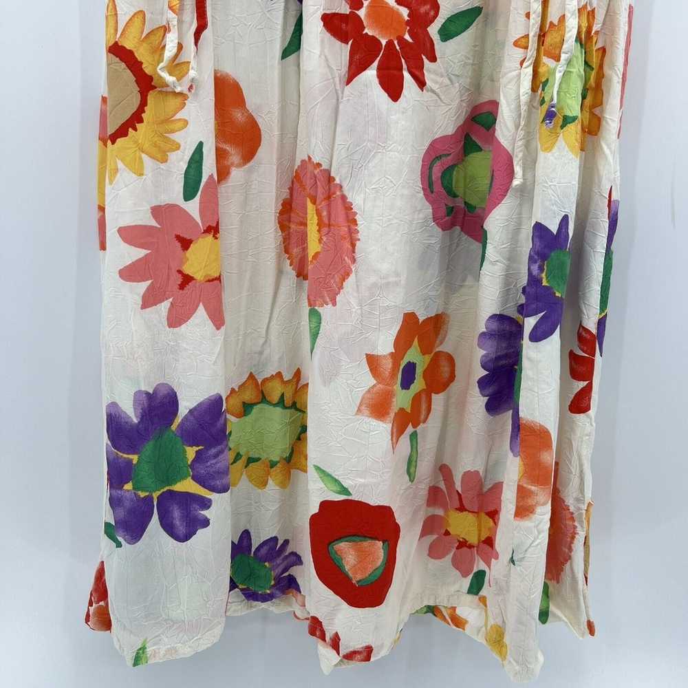 Vintage Jams World Floral Hawaiian Midi Dress Cri… - image 7