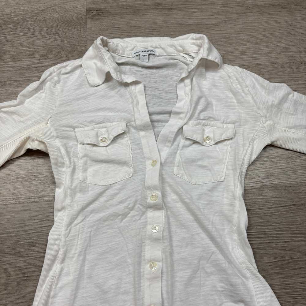 Standard James Perse Sheer Slub Side Panel Shirt … - image 2