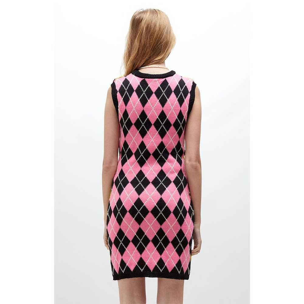 The Ragged Priest Argyle Knit Bodycon Merit Dress… - image 3