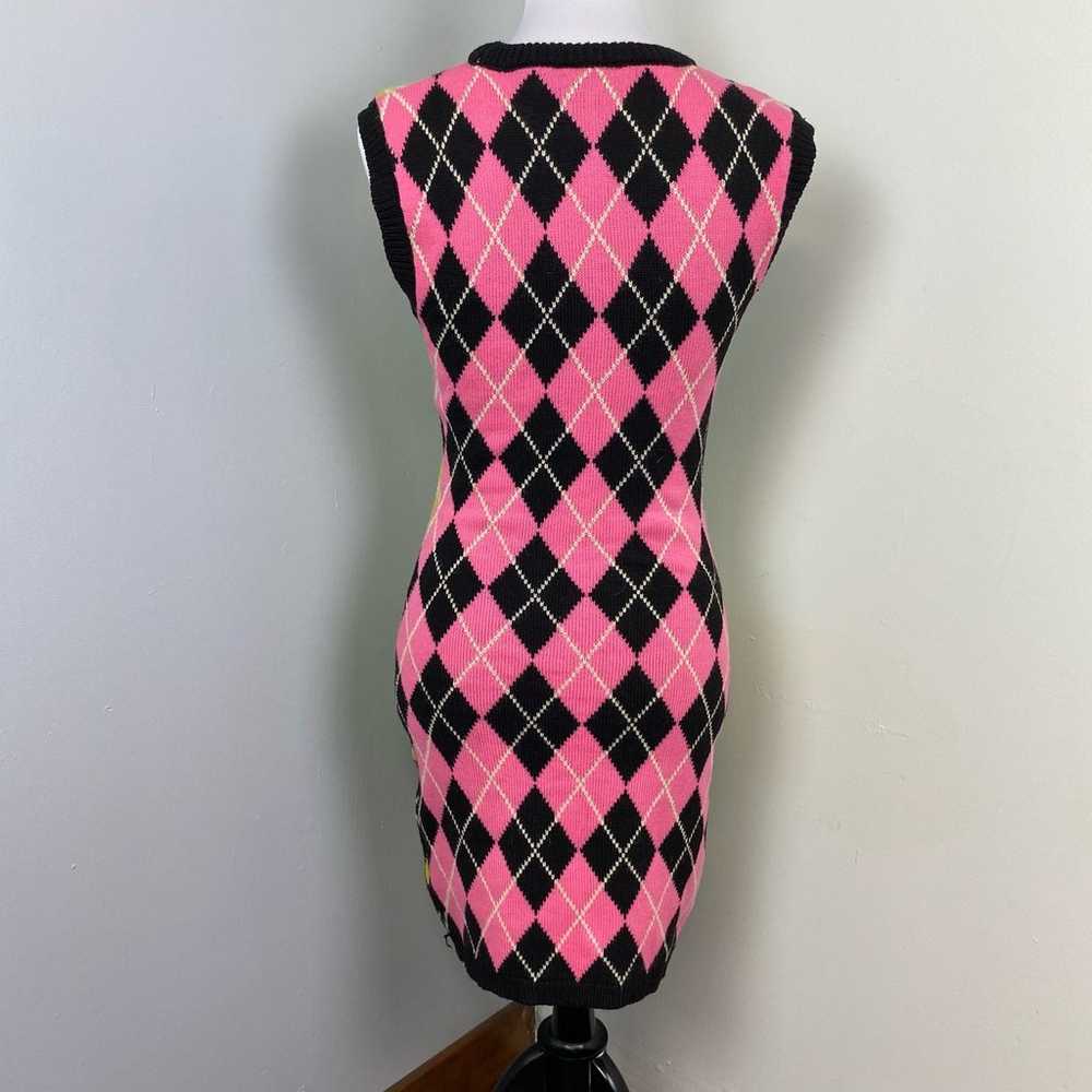 The Ragged Priest Argyle Knit Bodycon Merit Dress… - image 7