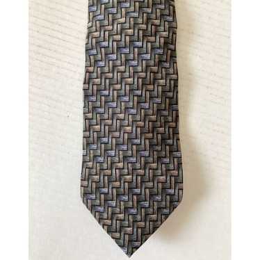 Vintage Authentic Silk Herringbone Necktie for Me… - image 1