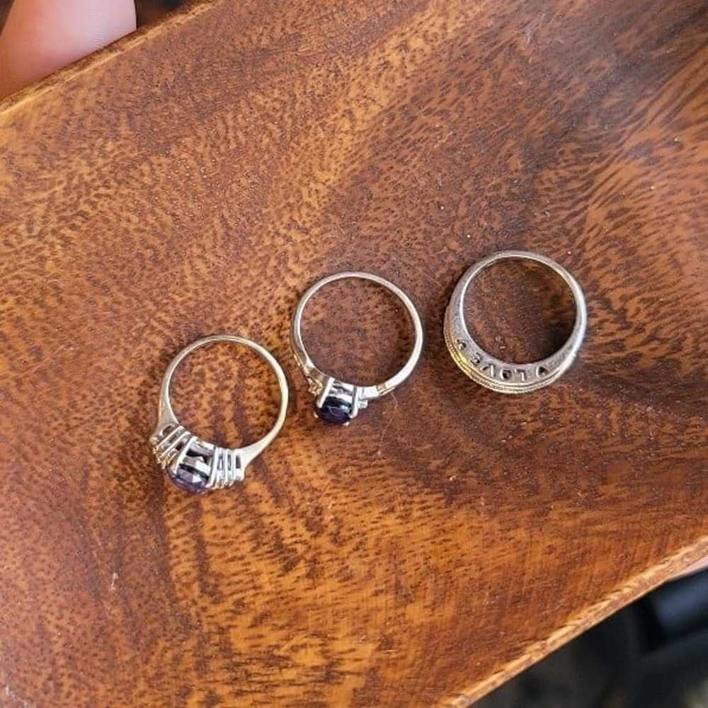 3pc. 10k Rings - image 1