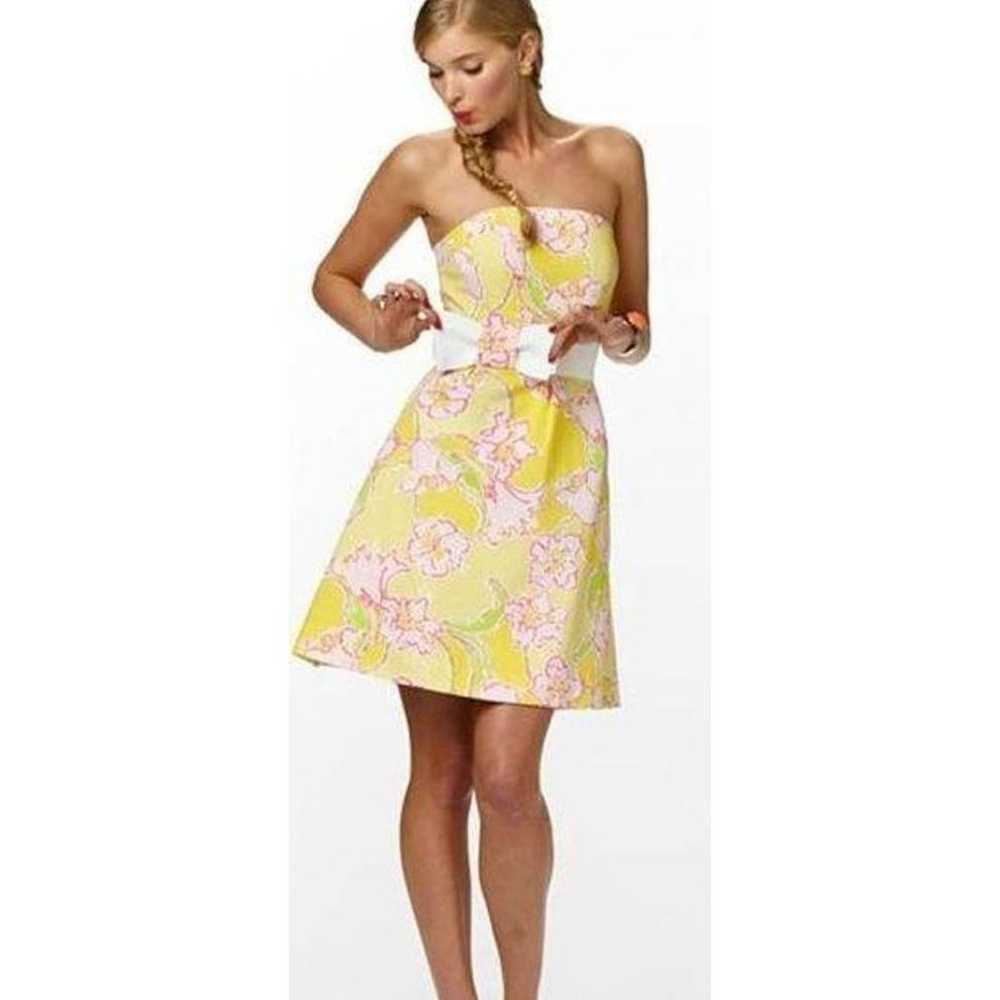 Lilly Pulitzer Amberly Strapless Dress in Starfru… - image 1