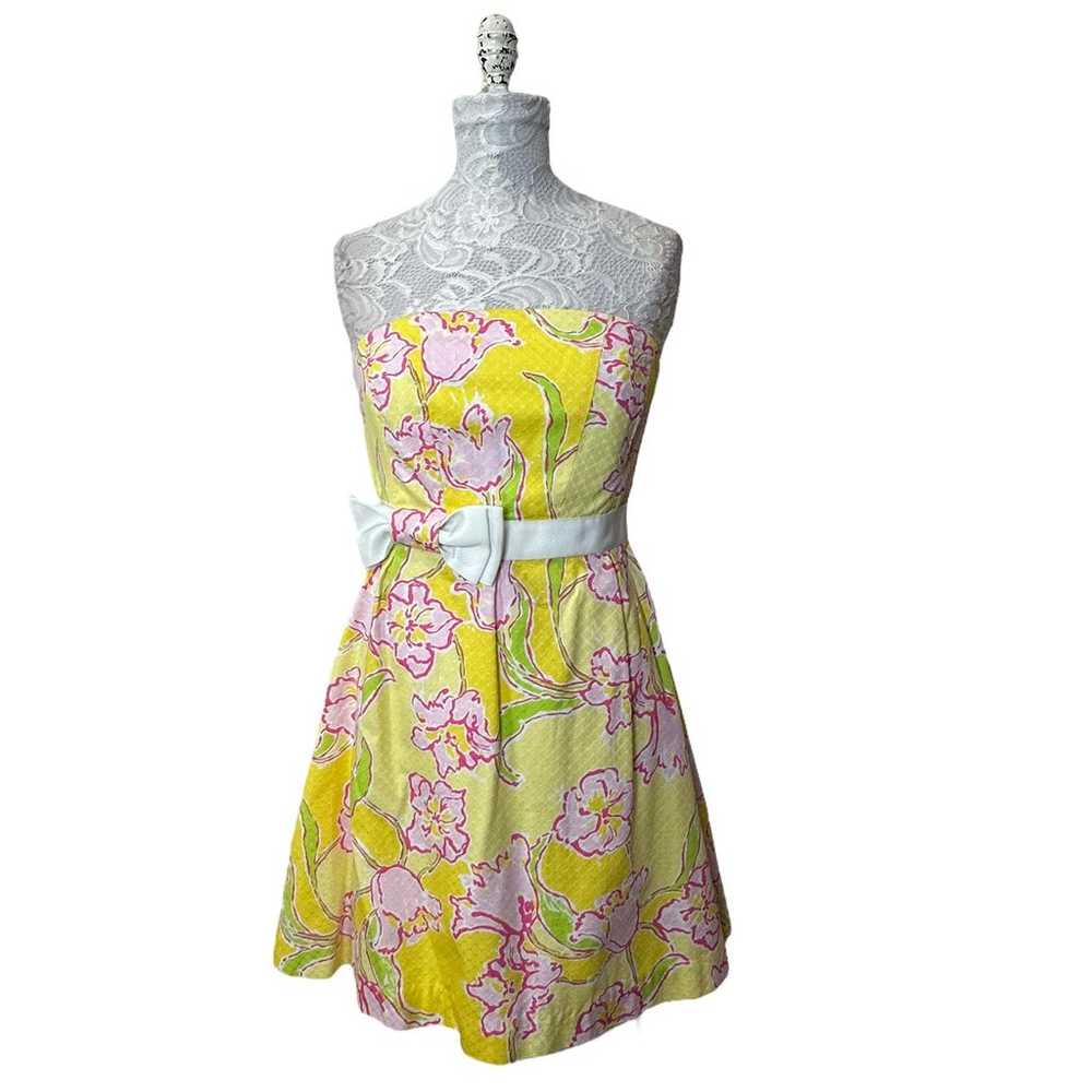 Lilly Pulitzer Amberly Strapless Dress in Starfru… - image 3