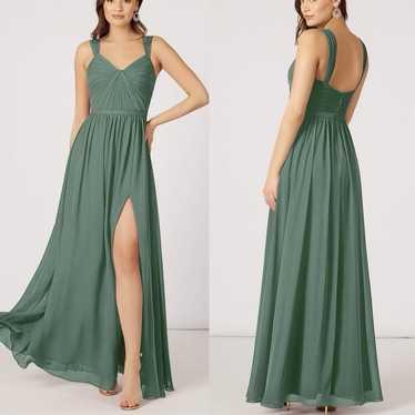 Azazie Evie Eucalyptus Bridesmaid Dress