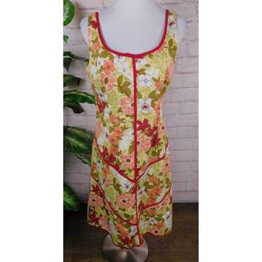 Vintage Citrine Floral Sundress Canada Cotton Ble… - image 1