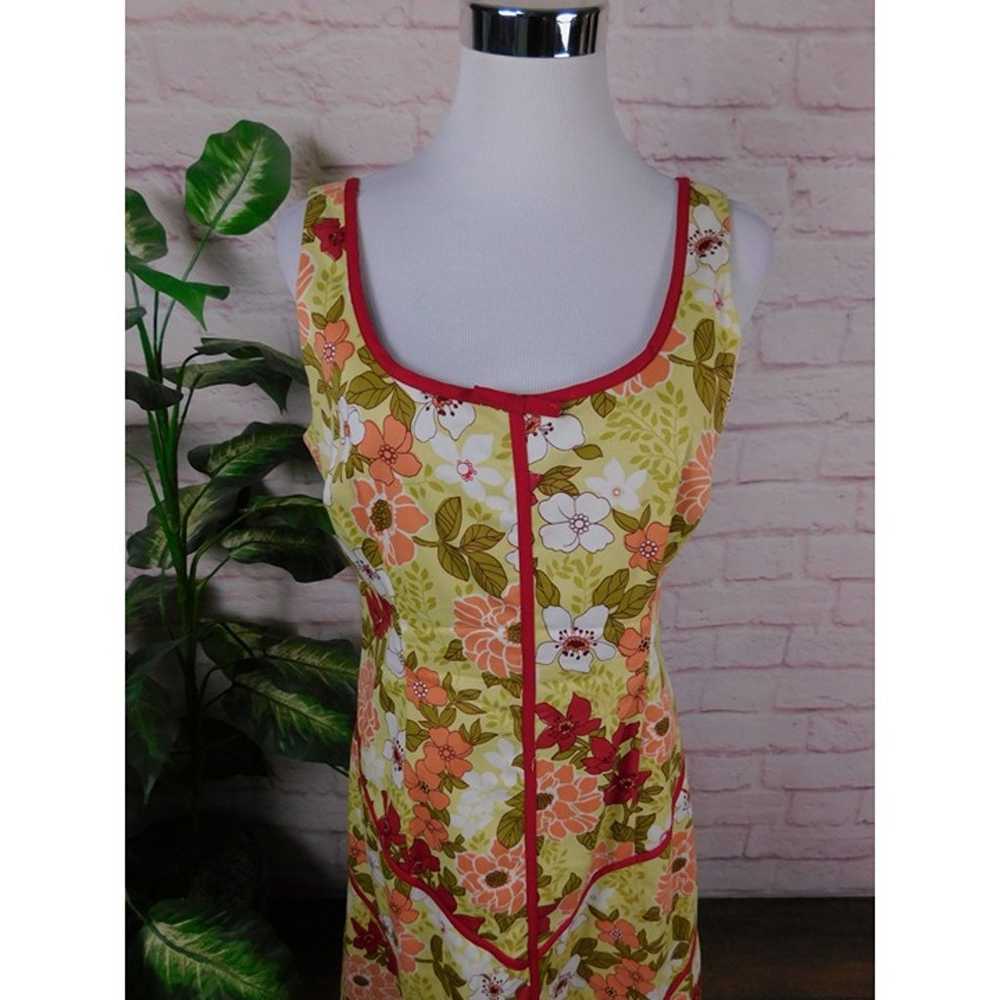 Vintage Citrine Floral Sundress Canada Cotton Ble… - image 2