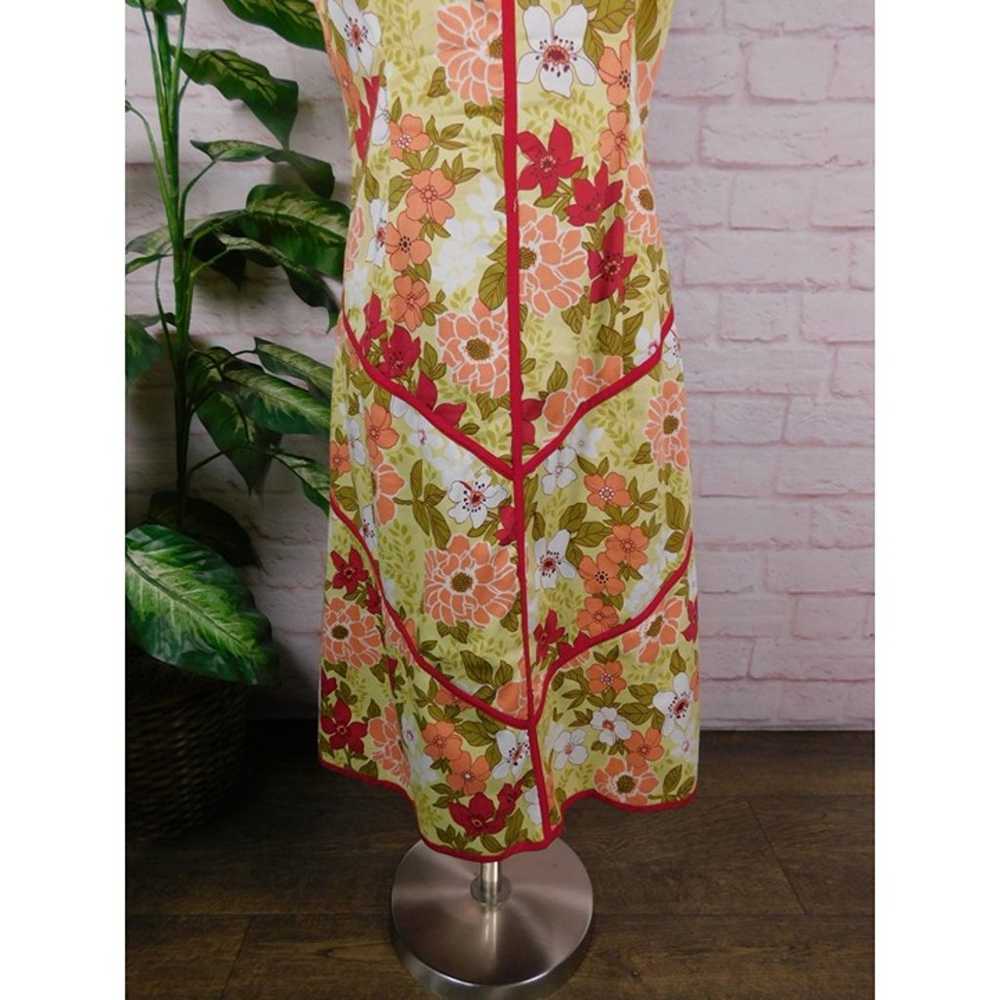 Vintage Citrine Floral Sundress Canada Cotton Ble… - image 3