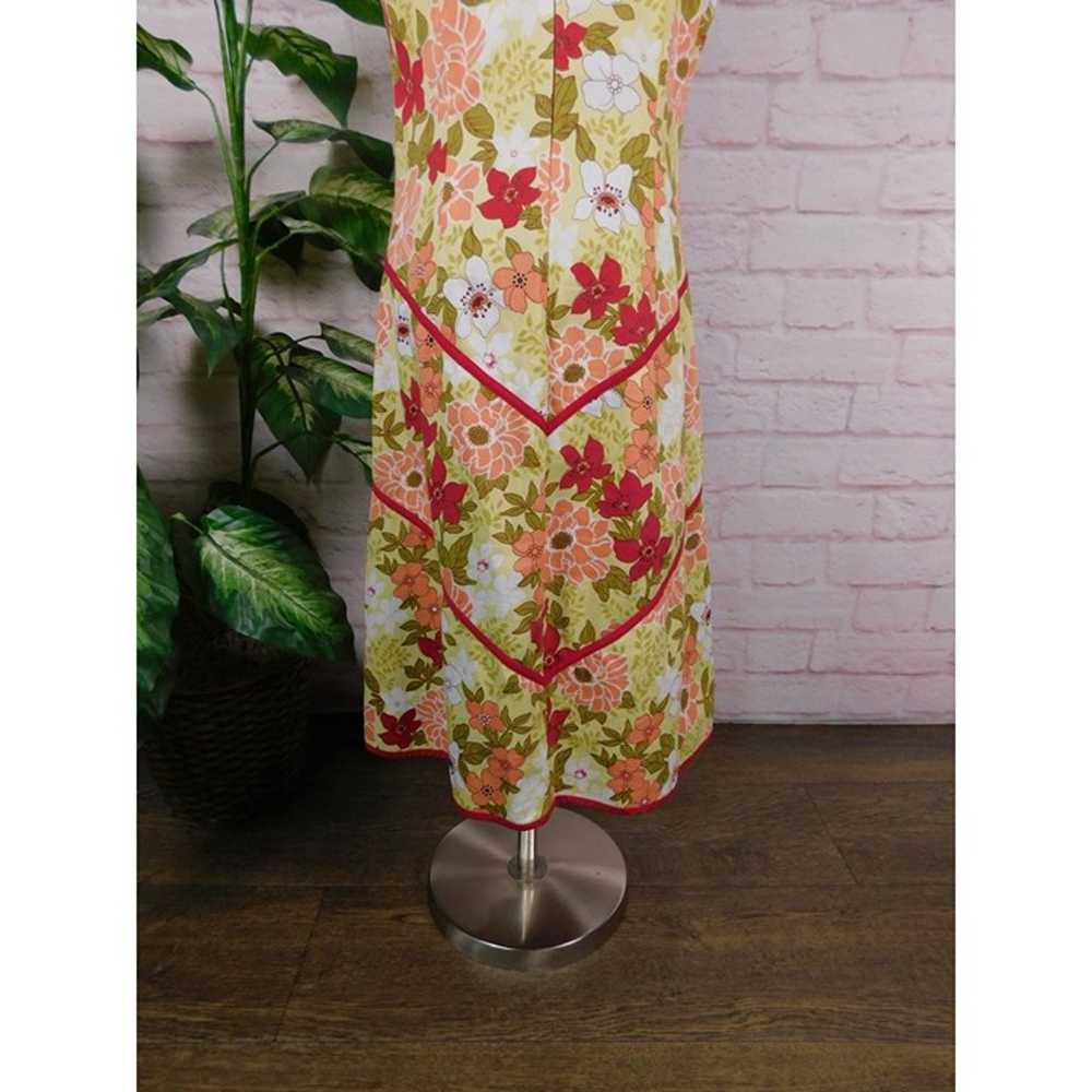 Vintage Citrine Floral Sundress Canada Cotton Ble… - image 7