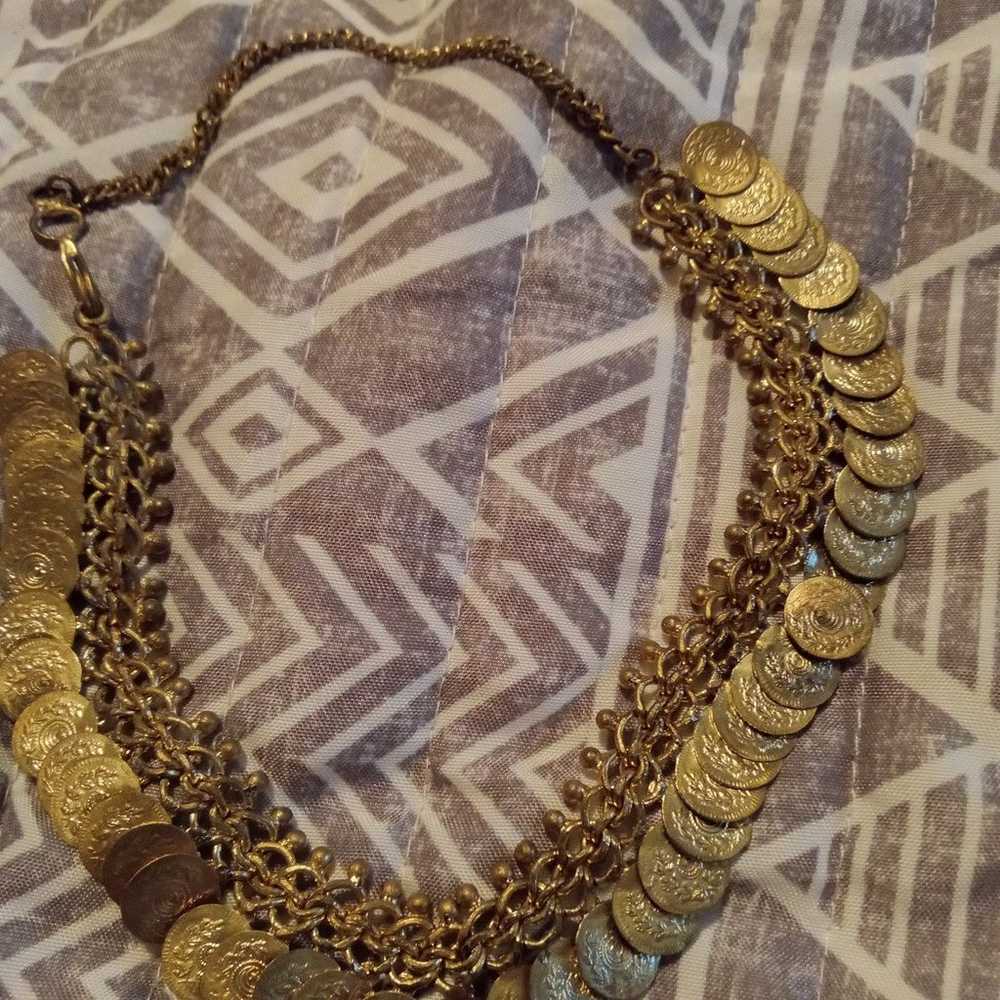 50 year old coin necklace - image 1