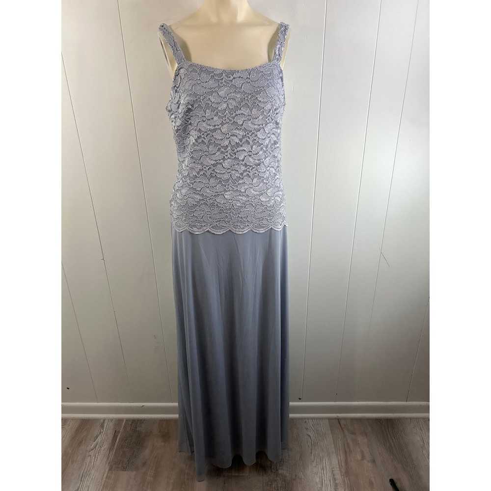 Marina Glitter Lace Square Neck Chiffon Gown NWOT… - image 2