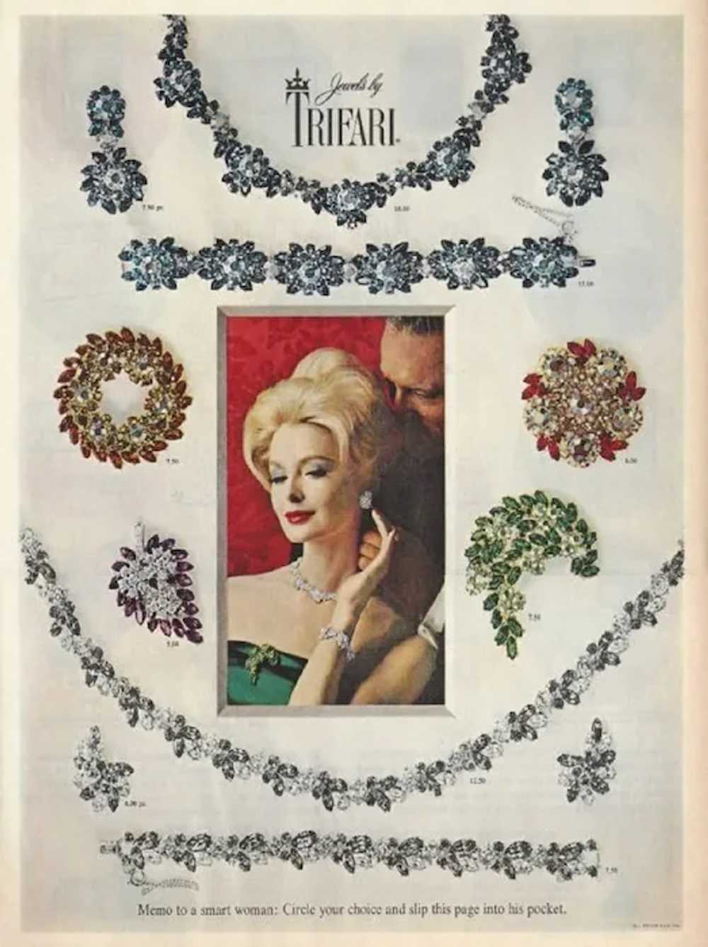 1961 TRIFARI Fabulous Fall FOLIAGE Colors Necklac… - image 2