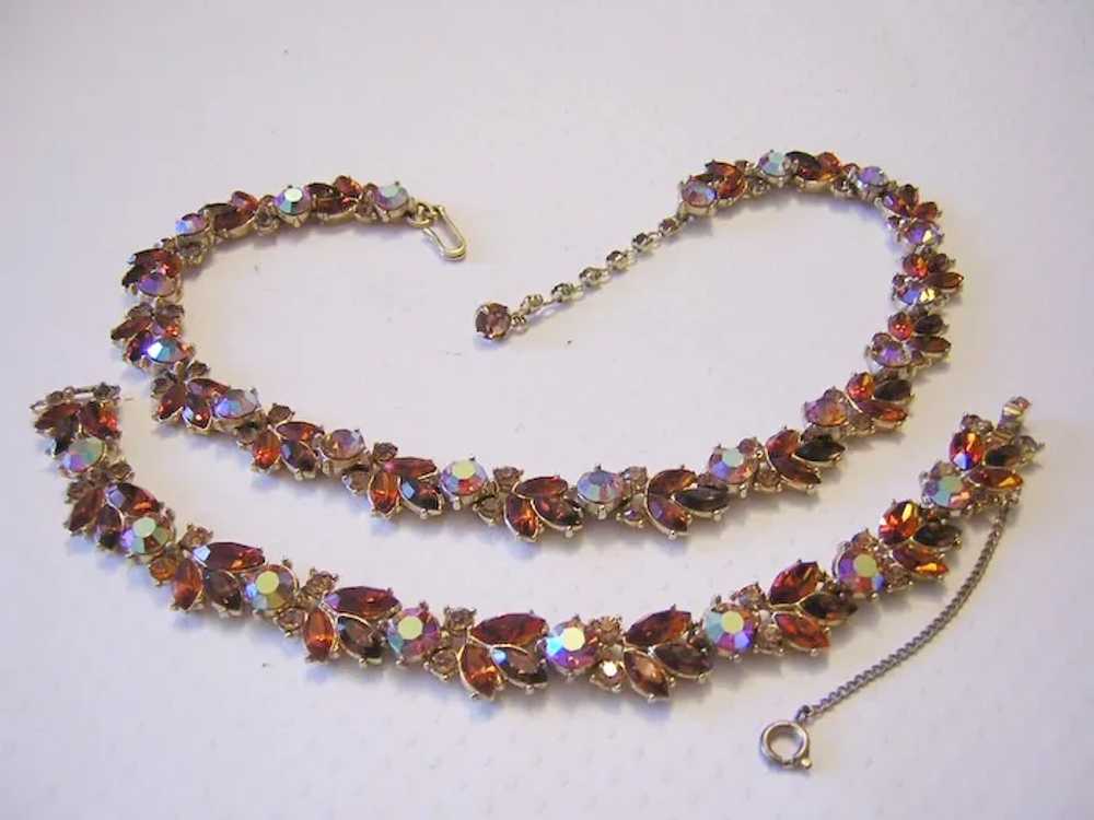 1961 TRIFARI Fabulous Fall FOLIAGE Colors Necklac… - image 5