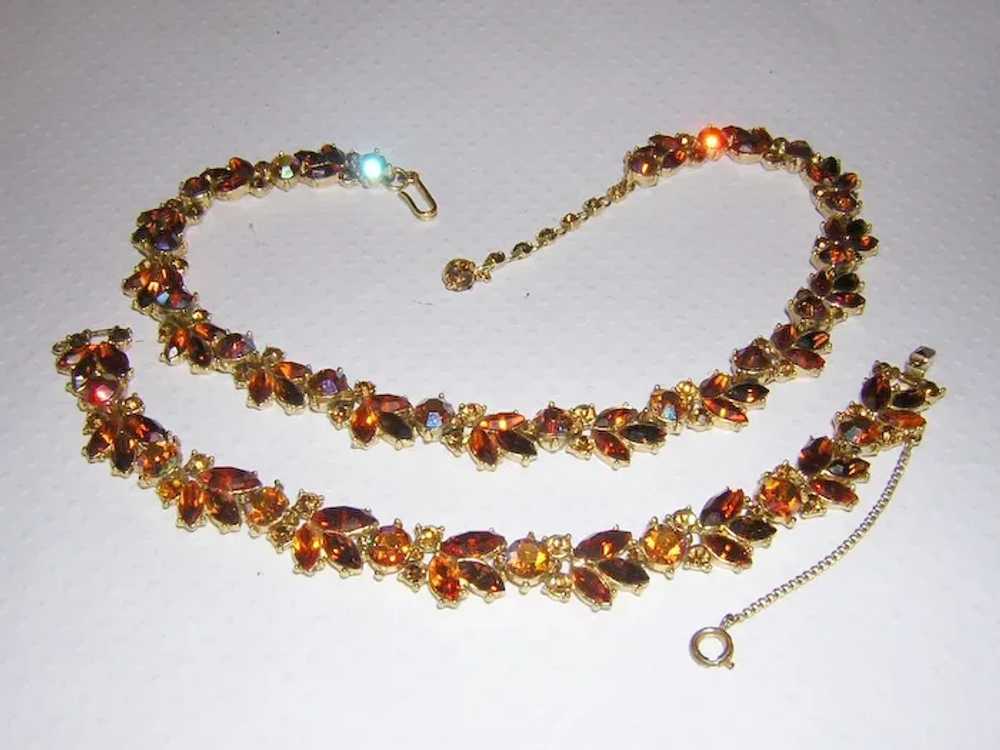 1961 TRIFARI Fabulous Fall FOLIAGE Colors Necklac… - image 6