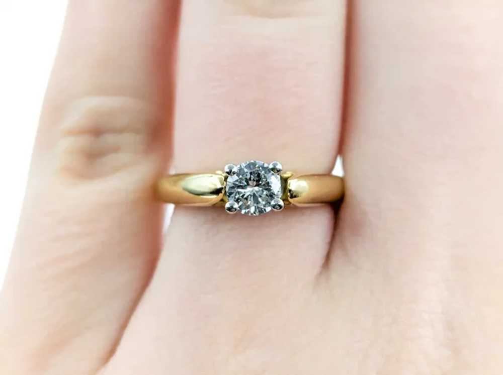 Classic Diamond Engagement Ring in 18k Yellow Gold - image 11