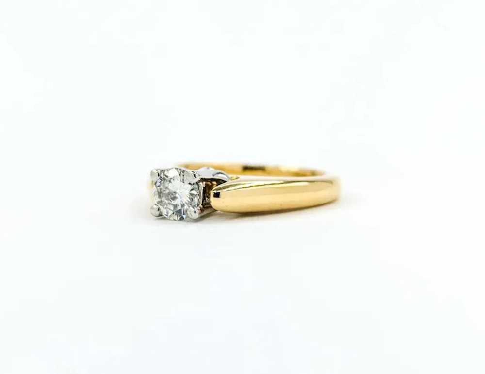 Classic Diamond Engagement Ring in 18k Yellow Gold - image 3