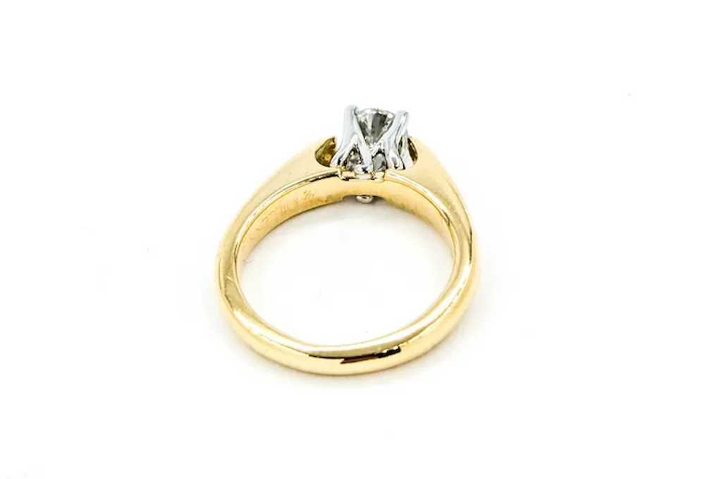 Classic Diamond Engagement Ring in 18k Yellow Gold - image 5