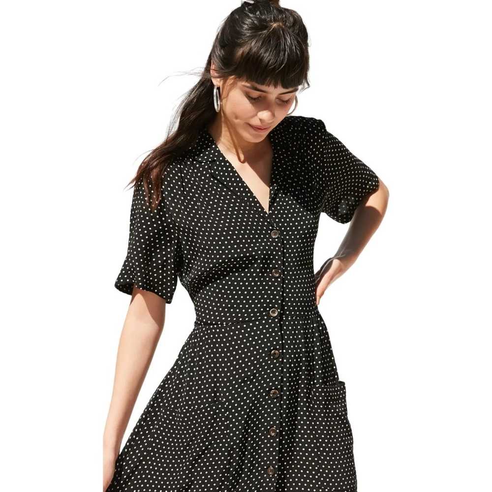 UO L Urban Outfitters Button Down Midi Shirt Dres… - image 10